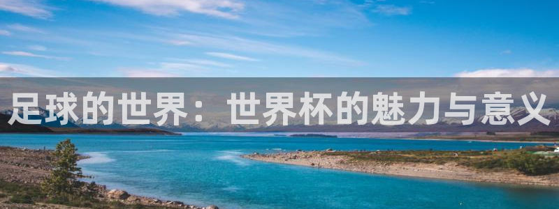 2026世界杯亚洲预选赛赛程:足球的世界:世界杯的魅力与意义